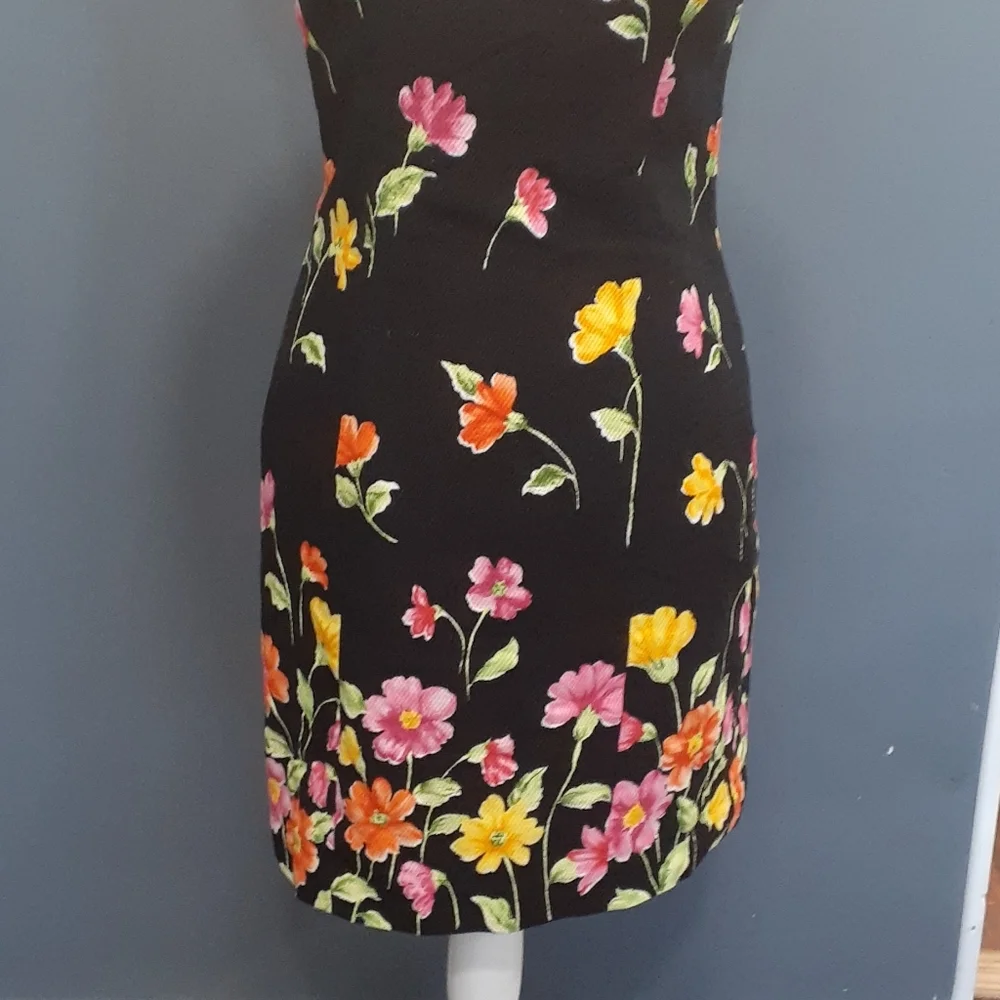 Kenar floral black dress size 8 - Picture 2 of 9